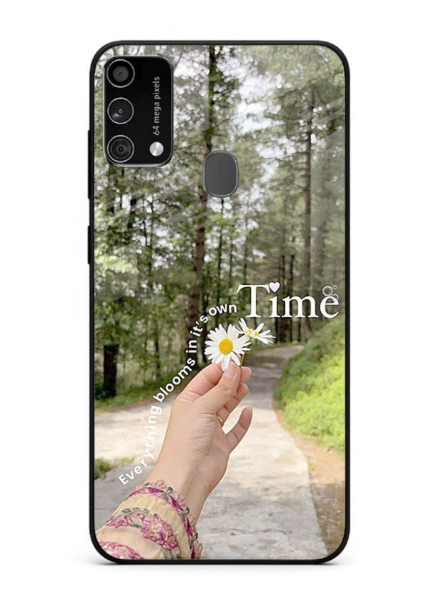 Nature Walk Moment nature scene Samsung F41 glass back cover
