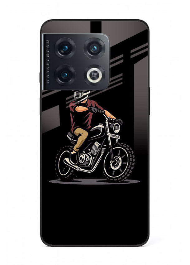 Night Rider Biker urban artwork OnePlus 10 Pro glass back cover
