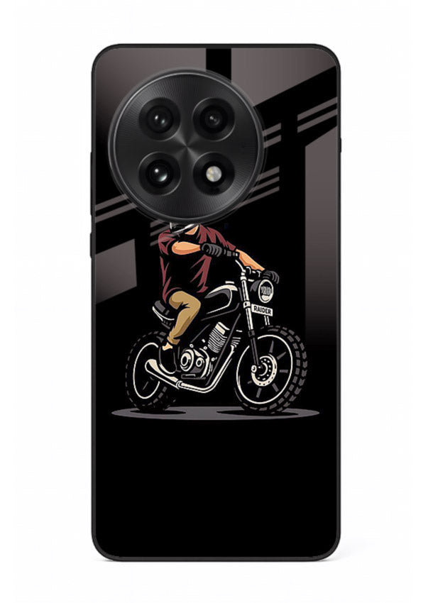 Night Rider Biker urban artwork OnePlus 13R glass back cover