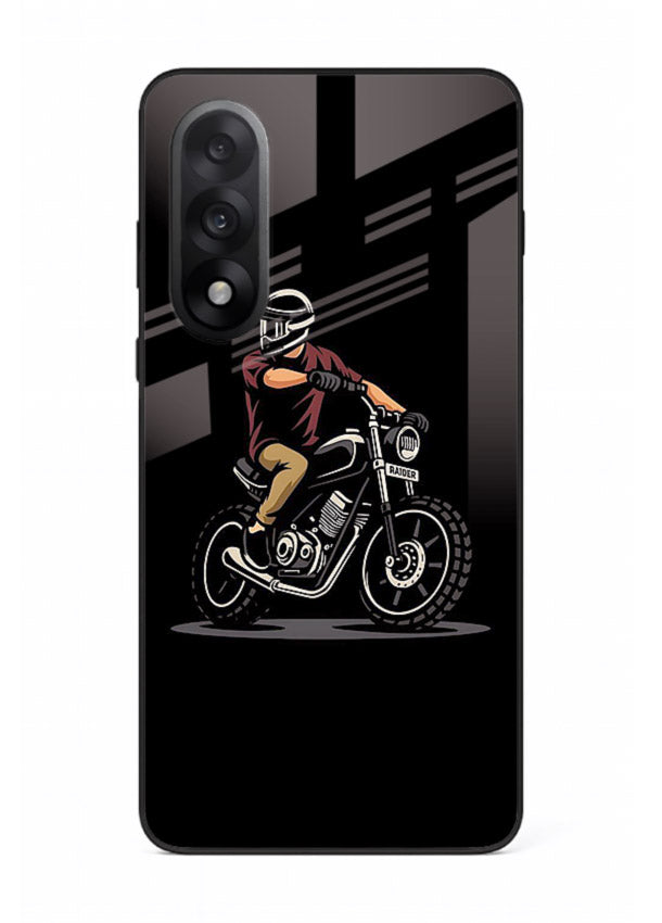 Night Rider Biker urban artwork OnePlus Nord 5 glass back cover