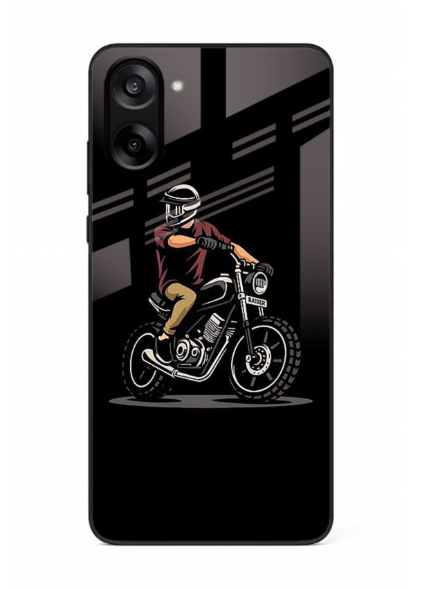 Night Rider Biker urban artwork OnePlus Nord CE5 glass back cover