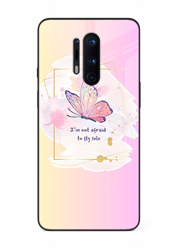 Pastel wing artwork printed on OnePlus 8 Pro glass back cover with dreamy gradients.