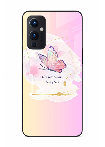 Pastel wing artwork printed on OnePlus 9 Pro glass back cover with dreamy gradients.