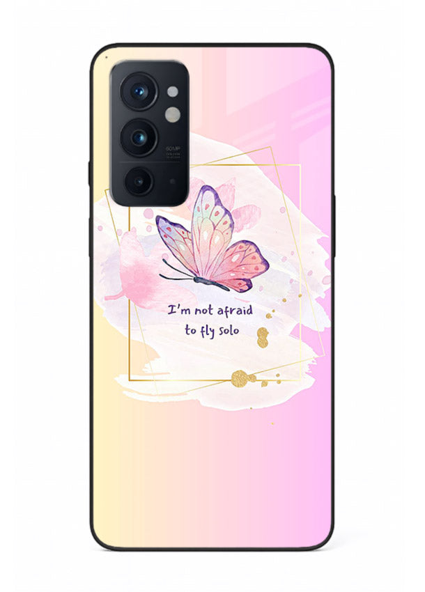 Pastel wing artwork printed on OnePlus 9RT glass back cover with dreamy gradients.