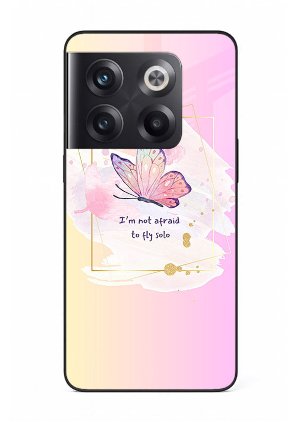 Pastel wing artwork printed on OnePlus 10T glass back cover with dreamy gradients.