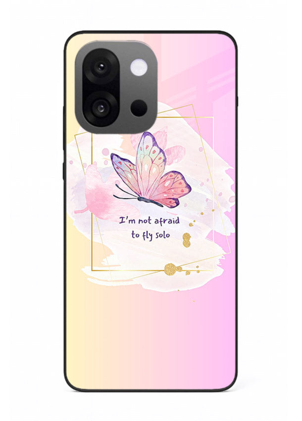 Pastel wing artwork printed on OnePlus 13s glass back cover with dreamy gradients.
