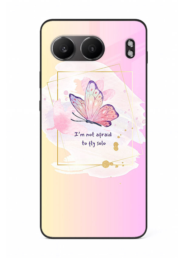 Pastel wing artwork printed on OnePlus Nord 4 glass back cover with dreamy gradients.
