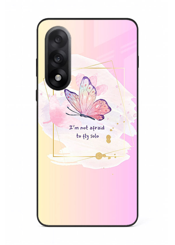 Pastel wing artwork printed on OnePlus Nord 5 glass back cover with dreamy gradients.
