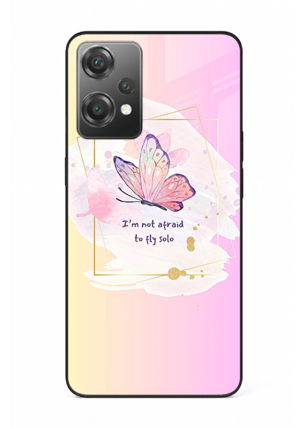 Pastel wing artwork printed on OnePlus Nord CE2 Lite 5G glass back cover with dreamy gradients.