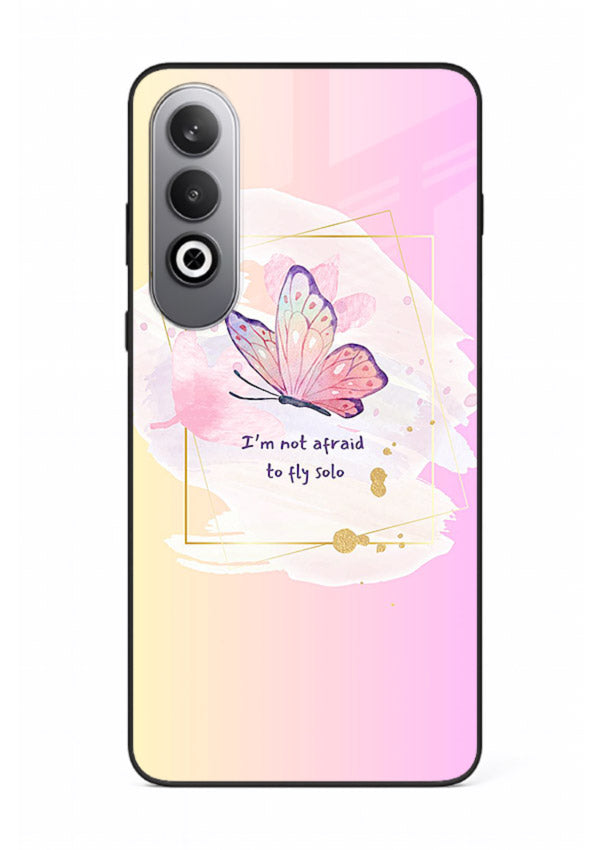 Pastel wing artwork printed on OnePlus Nord CE4 glass back cover with dreamy gradients.