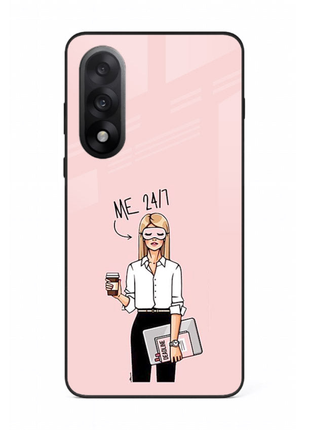 Office Lady Holding aesthetic artwork OnePlus Nord 5 glass back cover
