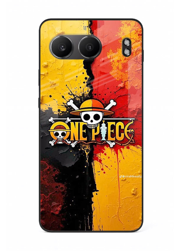 one piece crack texture art OnePlus Nord 4 glass cover pirate anime stylish case