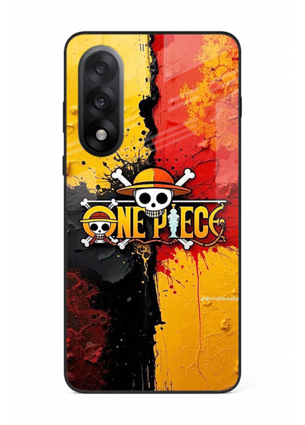 one piece crack texture art OnePlus Nord 5 glass cover pirate anime stylish case