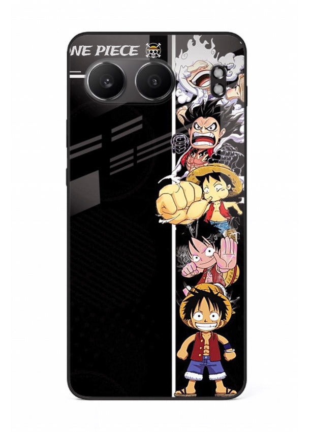 one piece split character anime art OnePlus Nord 4 glass cover manga themed case