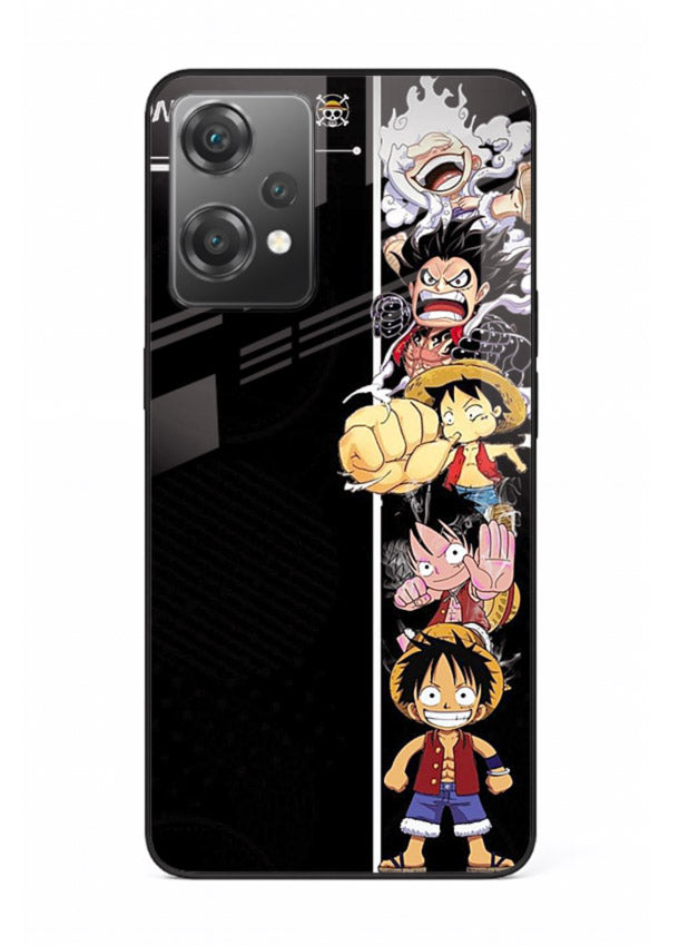 one piece split character anime art OnePlus Nord CE2 Lite 5G glass cover manga themed case