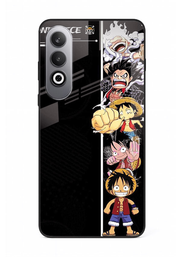 one piece split character anime art OnePlus Nord CE4 glass cover manga themed case