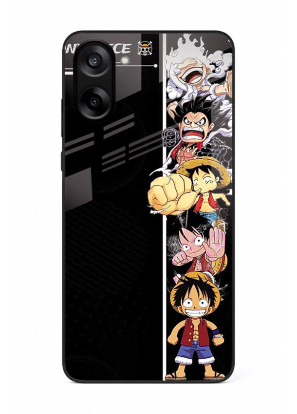 one piece split character anime art OnePlus Nord CE5 glass cover manga themed case