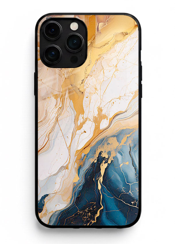 Opal Gemstone Bubbles iphone 15 pro max glass back cover with iridescent opal marble texture