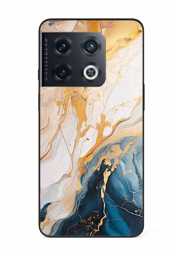 Opal Gemstone Bubbles OnePlus 10 Pro glass back cover with iridescent opal marble texture
