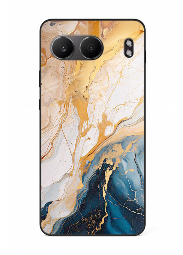 Opal Gemstone Bubbles OnePlus Nord 4 glass back cover with iridescent opal marble texture