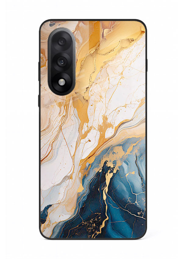 Opal Gemstone Bubbles OnePlus Nord 5 glass back cover with iridescent opal marble texture