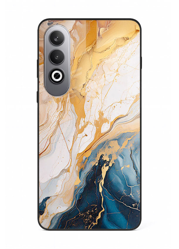 Opal Gemstone Bubbles OnePlus Nord CE4 glass back cover with iridescent opal marble texture