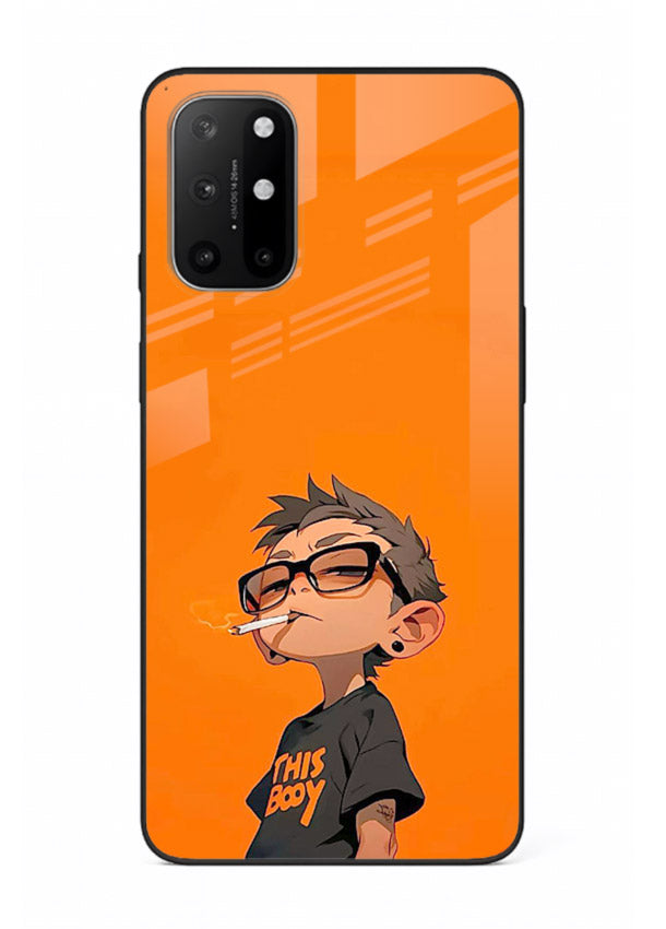 Orange Boy Character cartoon artwork OnePlus 8T glass back cover