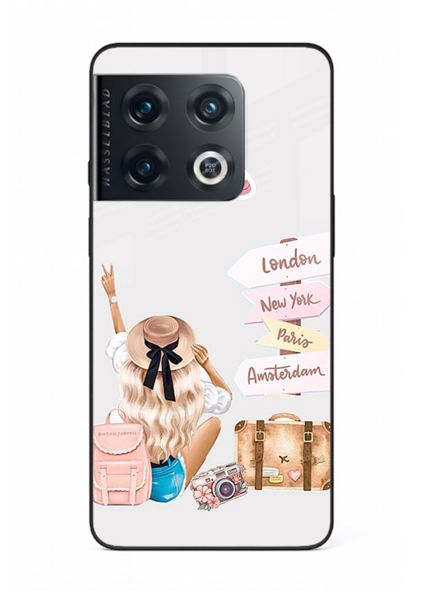 Packing Essentials Illustration cute artwork OnePlus 10 Pro glass back cover