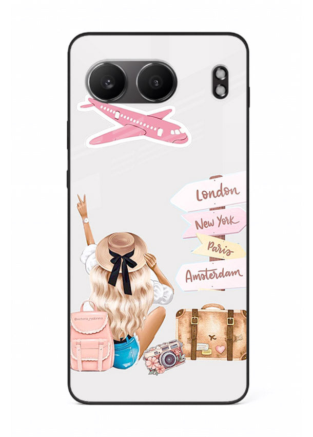 Packing Essentials Illustration cute artwork OnePlus Nord 4 glass back cover