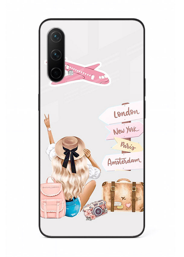Packing Essentials Illustration cute artwork OnePlus Nord CE 5G glass back cover