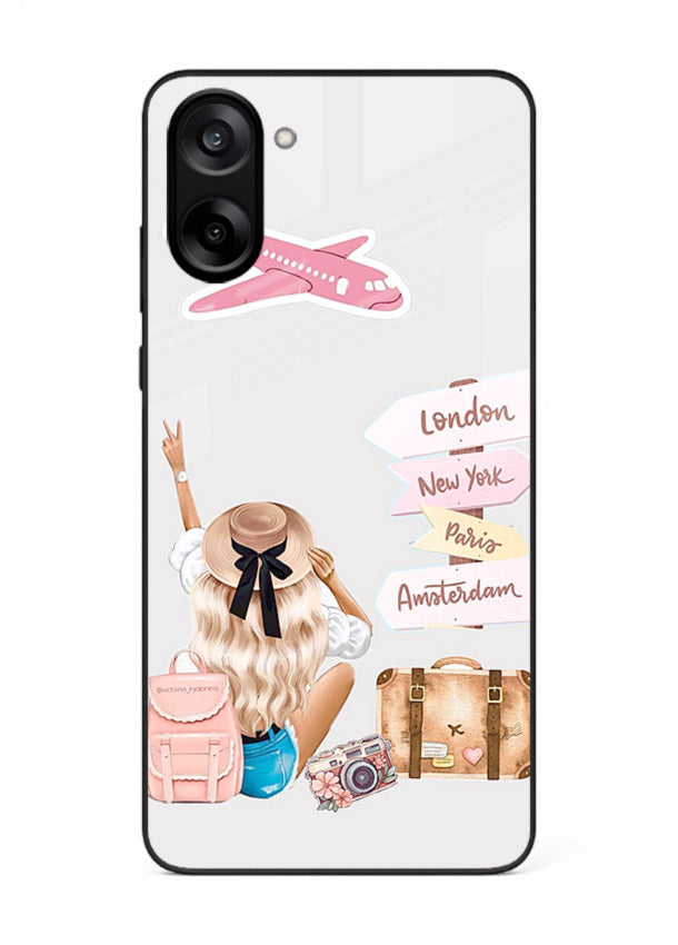Packing Essentials Illustration cute artwork OnePlus Nord CE5 glass back cover