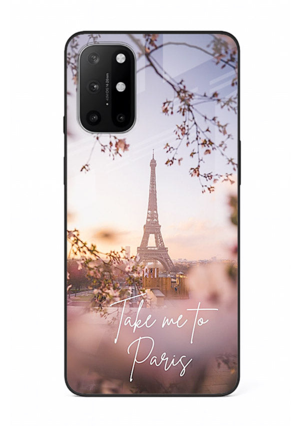 Paris Dream Sunset Eiffel Tower artwork OnePlus 8T glass back cover