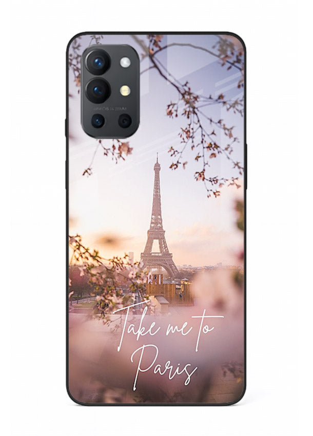 Paris Dream Sunset Eiffel Tower artwork OnePlus 9R glass back cover