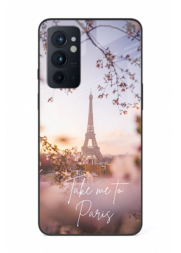 Paris Dream Sunset Eiffel Tower artwork OnePlus 9RT glass back cover