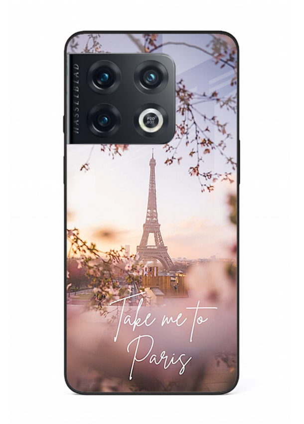 Paris Dream Sunset Eiffel Tower artwork OnePlus 10 Pro glass back cover