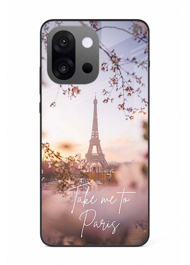 Paris Dream Sunset Eiffel Tower artwork OnePlus 13s glass back cover