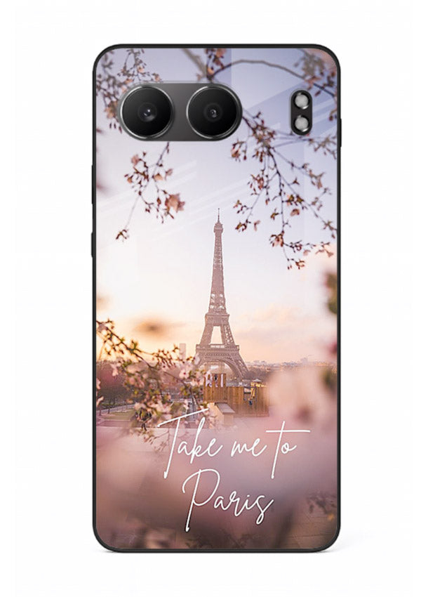 Paris Dream Sunset Eiffel Tower artwork OnePlus Nord 4 glass back cover