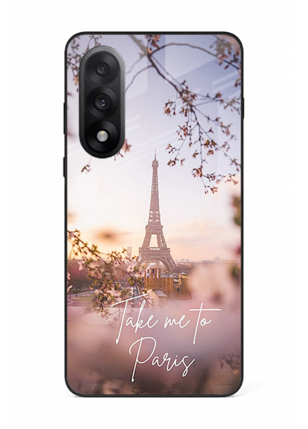 Paris Dream Sunset Eiffel Tower artwork OnePlus Nord 5 glass back cover
