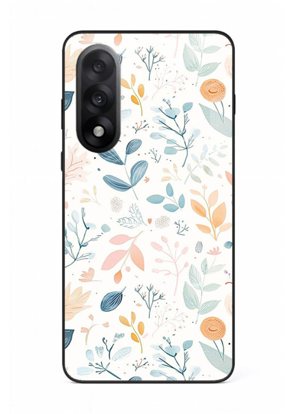 Pastel Garden Leaves pastel botanical pattern OnePlus Nord 5 glass back cover