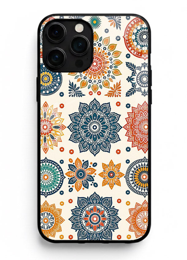 Pastel Mandala Pattern soft pastel mandala iphone 12 pro max glass back cover