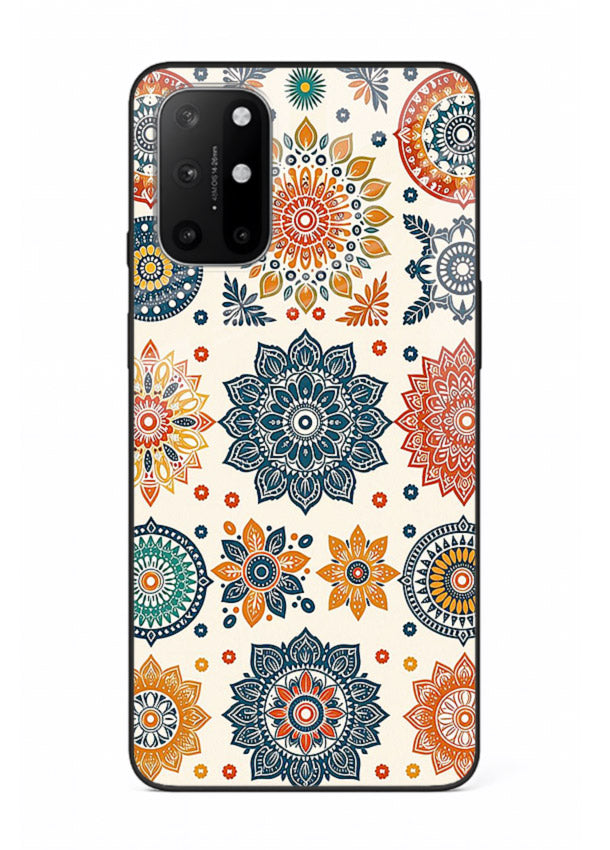 Pastel Mandala Pattern soft pastel mandala OnePlus 8T glass back cover