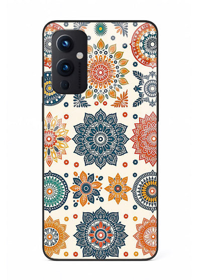 Pastel Mandala Pattern soft pastel mandala OnePlus 9 Pro glass back cover