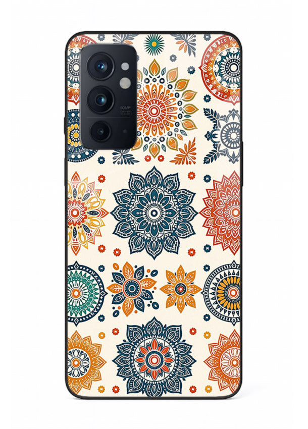 Pastel Mandala Pattern soft pastel mandala OnePlus 9RT glass back cover