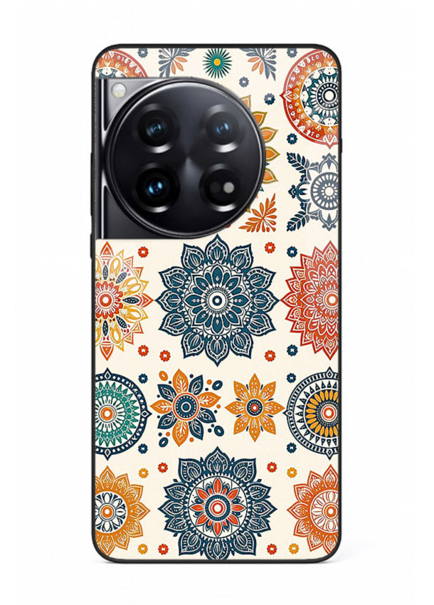 Pastel Mandala Pattern soft pastel mandala OnePlus 12 glass back cover