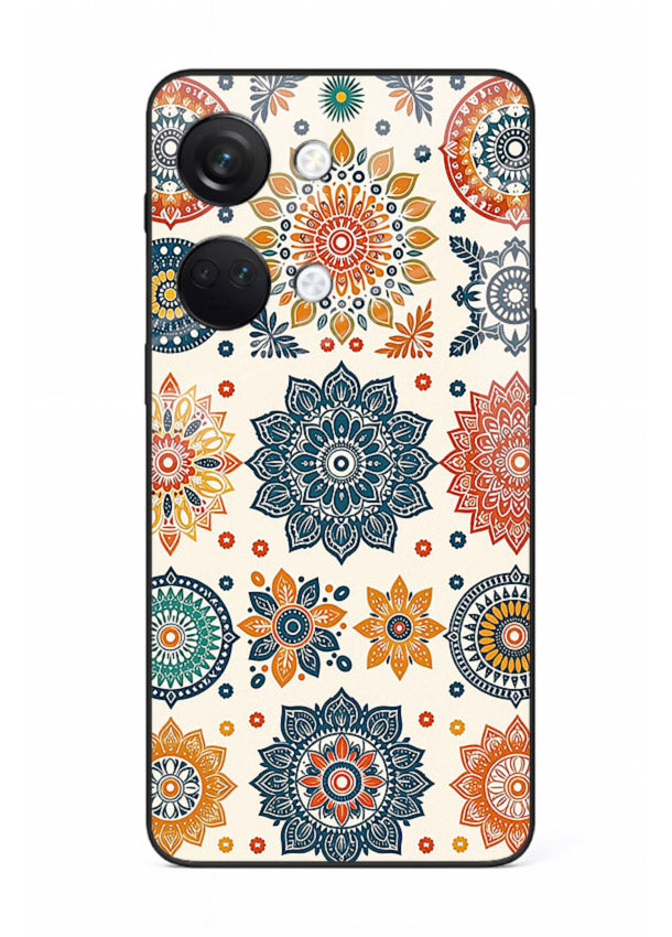 Pastel Mandala Pattern soft pastel mandala OnePlus Nord 3 glass back cover