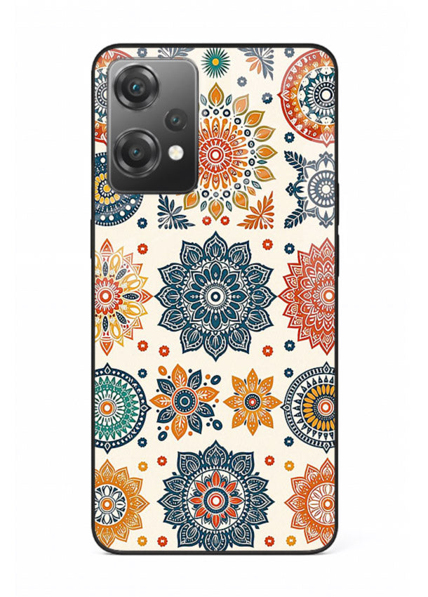 Pastel Mandala Pattern soft pastel mandala OnePlus Nord CE2 Lite 5G glass back cover