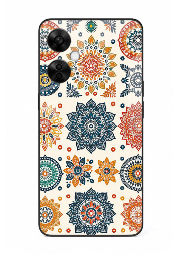 Pastel Mandala Pattern soft pastel mandala OnePlus Nord CE3 Lite glass back cover