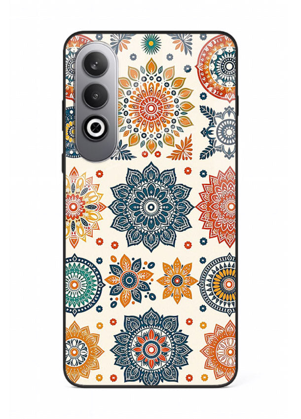 Pastel Mandala Pattern soft pastel mandala OnePlus Nord CE4 glass back cover