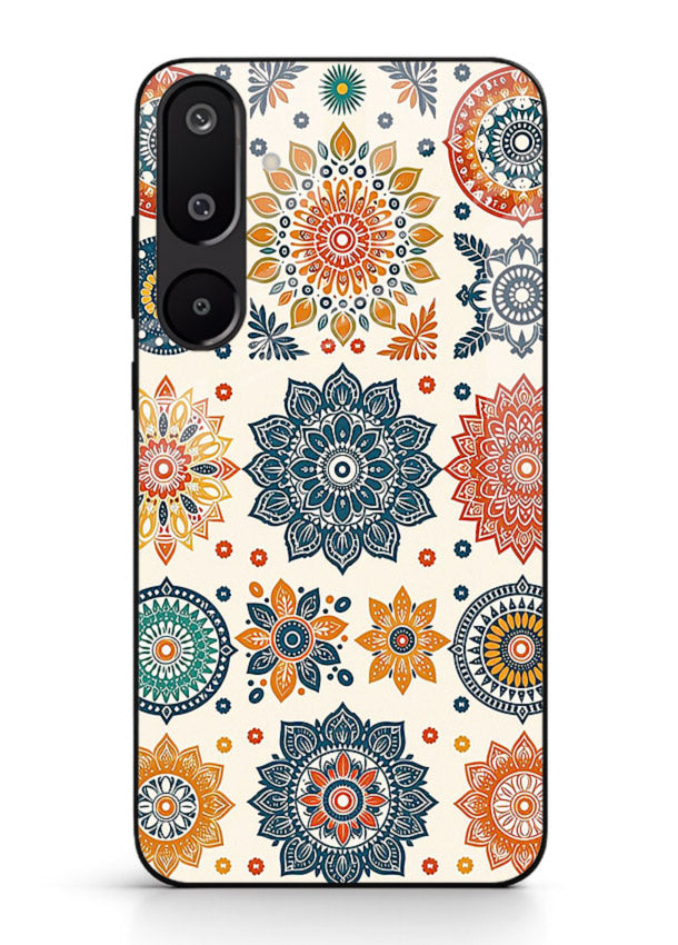 Pastel Mandala Pattern soft pastel mandala Samsung F16 5G glass back cover