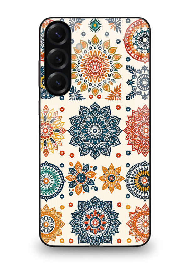 Pastel Mandala Pattern soft pastel mandala Samsung A55 5G glass back cover